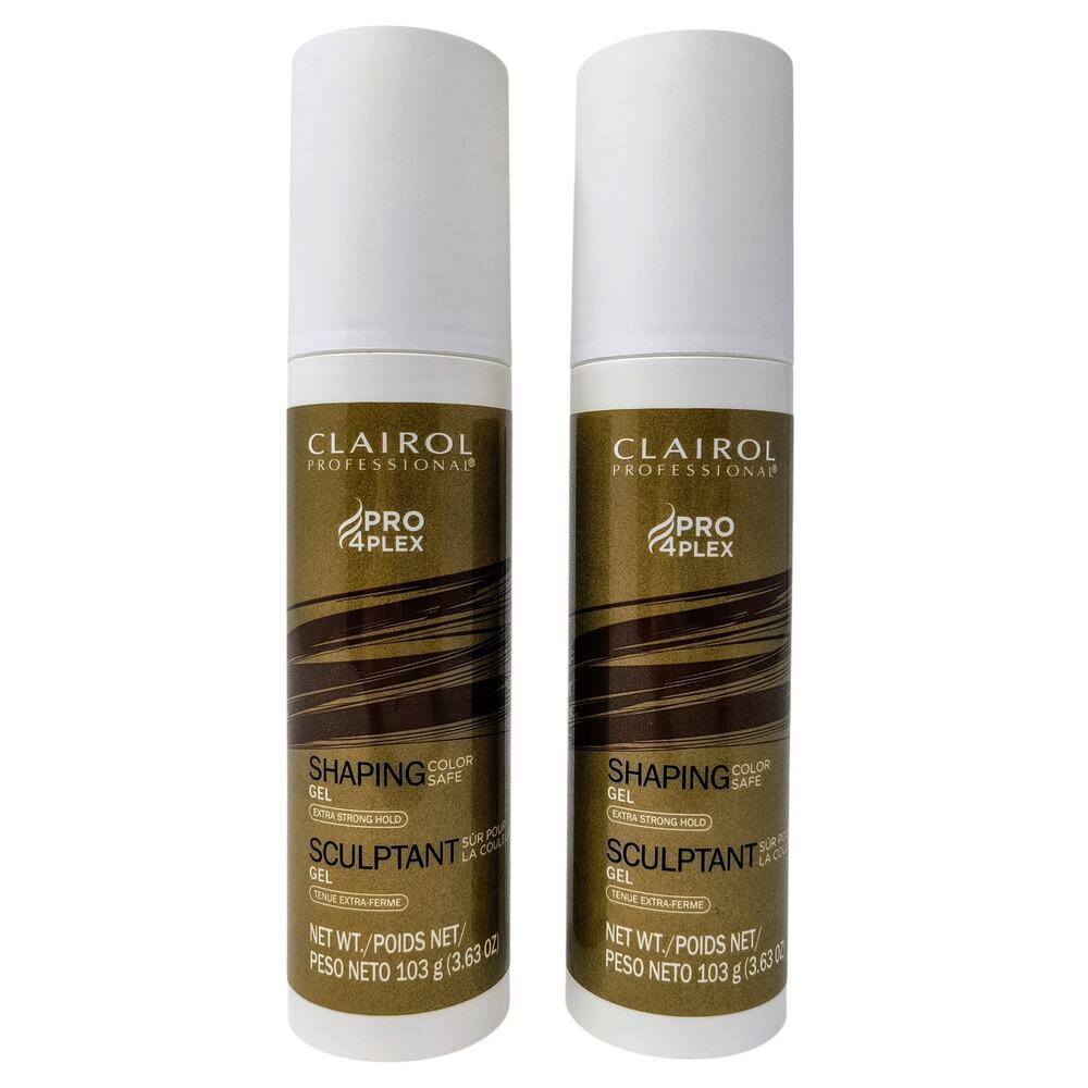 NEW Clairol Professional Pro 4Plex Shaping Hair Gel 3.63 oz (TWO PACK)